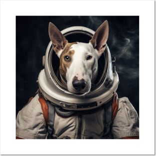 Astro Dog - Miniature Bull Terrier Posters and Art